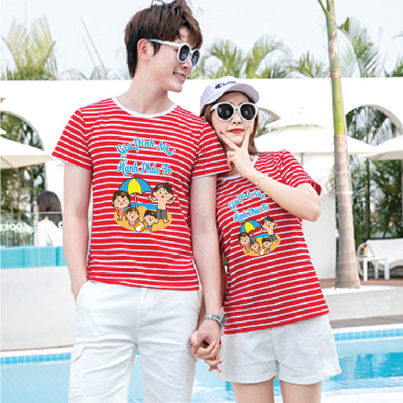 ÁO PHÔNG NAVY COUPLE SỌC NGANG NAD213