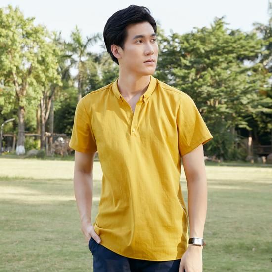 Áo sơ mi nam tay ngắn Emspo cổ trụ trẻ trung SMS2516